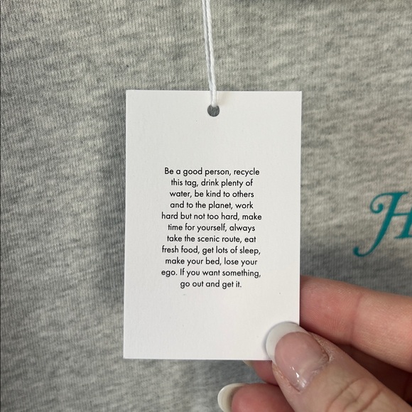 NWT‎ Sporty & Rich Rizzoli Hoodie Heathered Gray Size Large Health Club Graphic - Picture 5 of 11